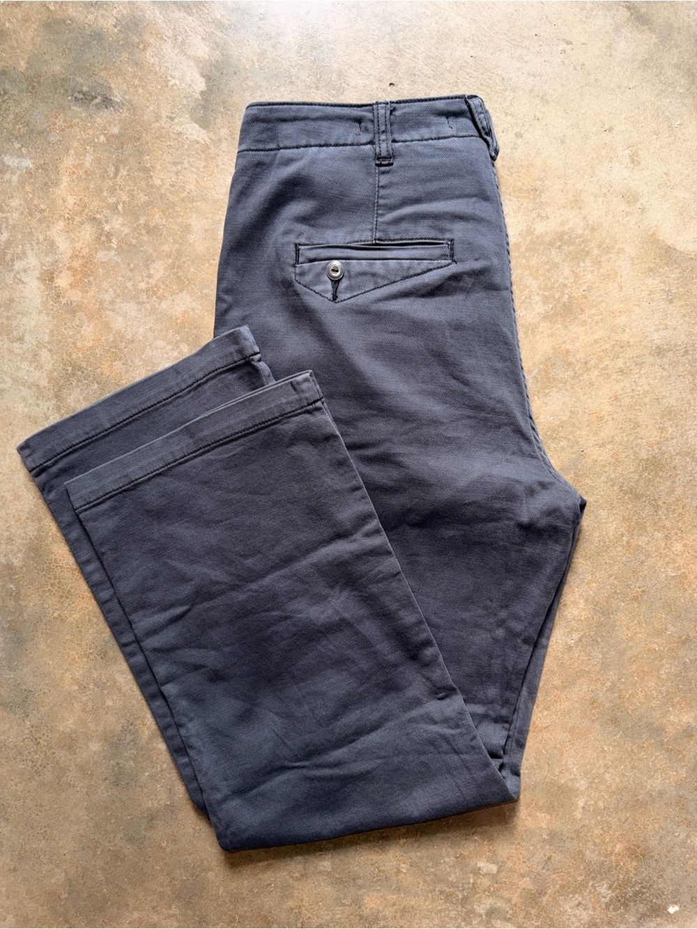 Pilcro Anthropologie Gray Straight Leg Pants Size 27 Mid Rise Casual Denim Look